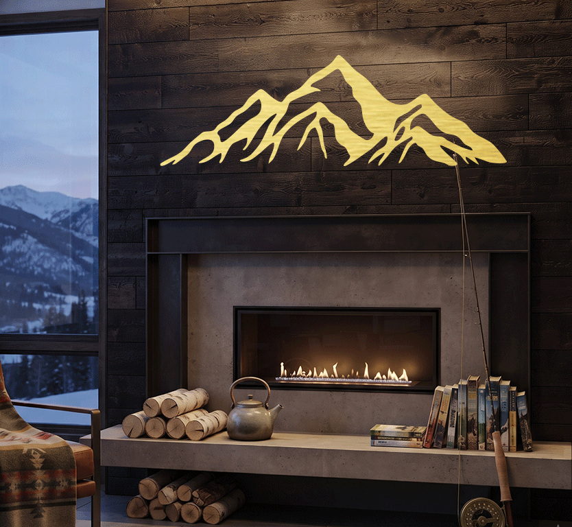 Rocky Mountains Metal Wall Art – Colorado Landscape Wall Decor