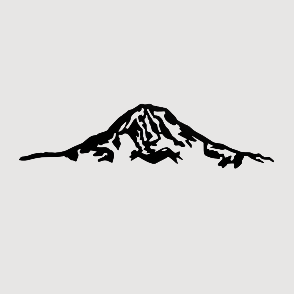 Mount Rainier Alternative Metal Wall Art – Pacific Northwest Mountain Scenic Decor