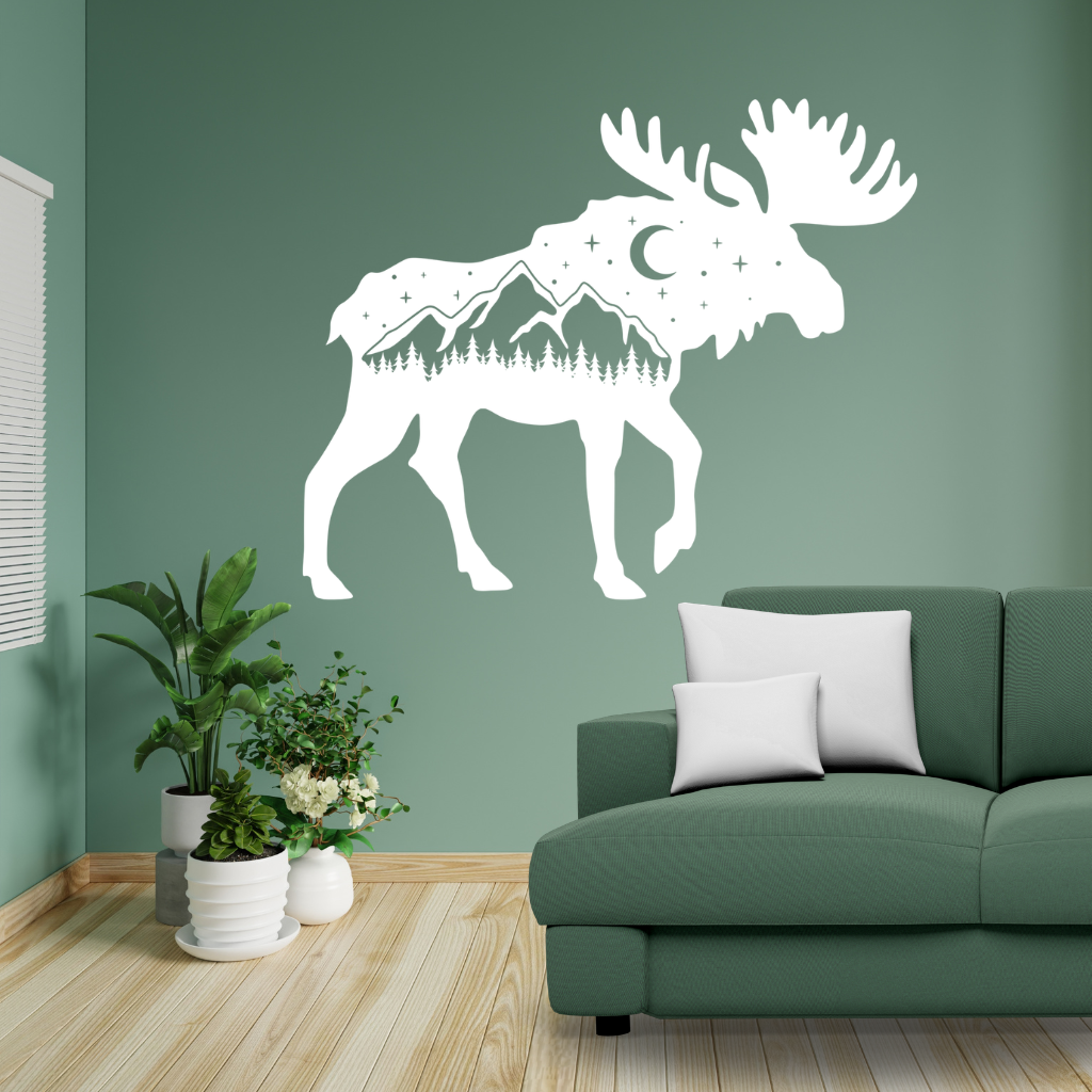Moose Metal Wall Art – Wildlife Nature Rustic Cabin &amp; Lodge Decor