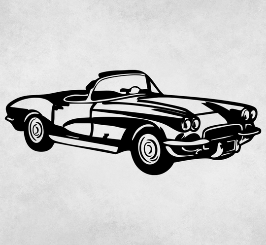 1962 Corvette C1 - Metal Wall Art