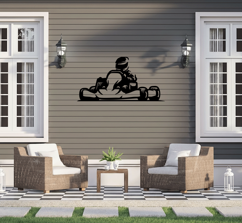 Go-Kart Metal Wall Art, view 10 by MetalPlex