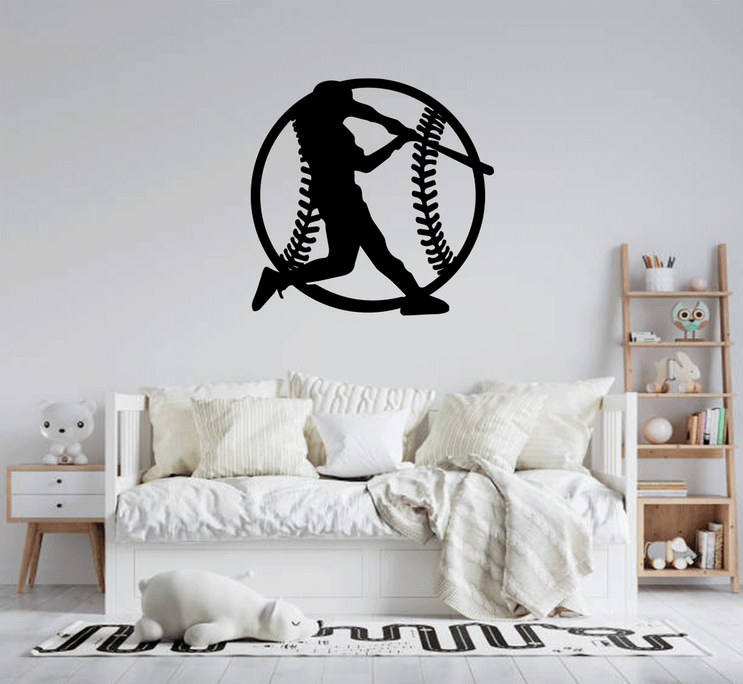 Baseball Metal Wall Art by MetalPlex