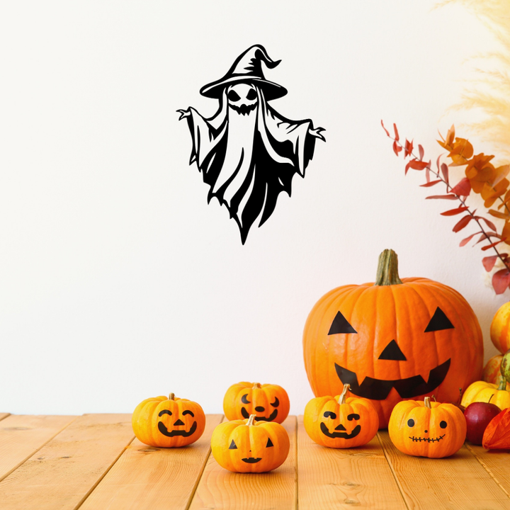 Spooky Witch Ghost Metal Wall Art, view 12 by MetalPlex