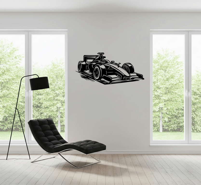 F1 Grand Prix Race Car Metal Wall Art by MetalPlex