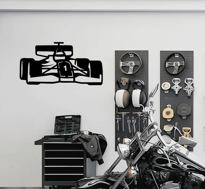 F1 Racing Car Metal wall Art