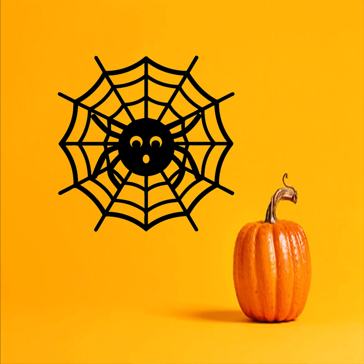 Halloween Spider Web Metal Wall Art, view 8 by MetalPlex