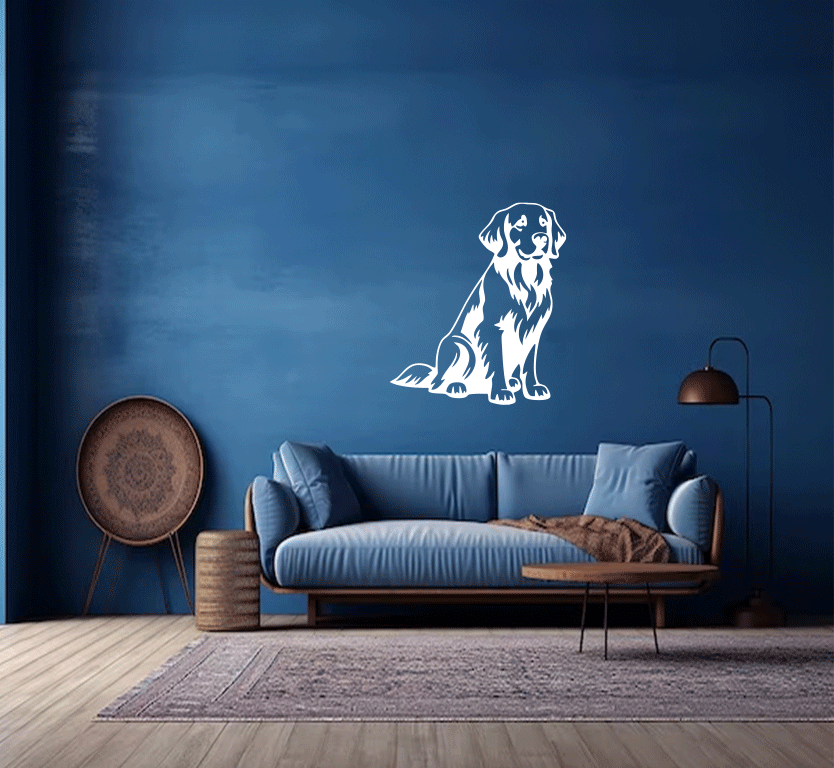 Golden Retriever Metal Wall Art