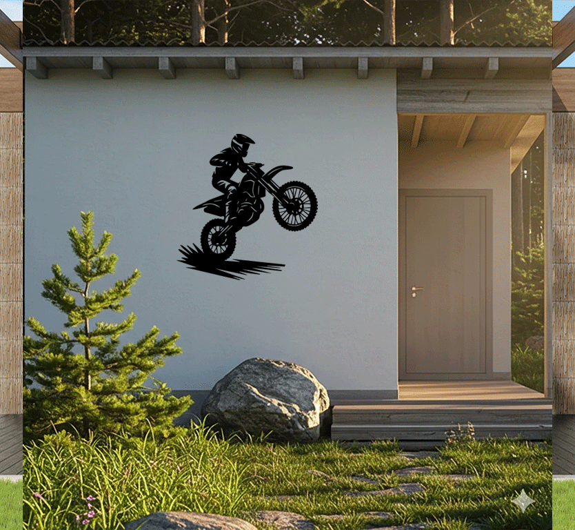 Dirt Biker Metal Wall Art, view 7 by MetalPlex