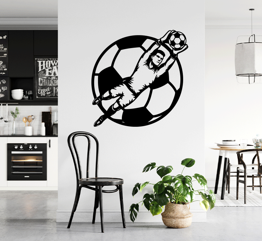 Goalkeepr Save Metal Wall Art