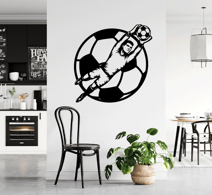 Goalkeepr Save Metal Wall Art
