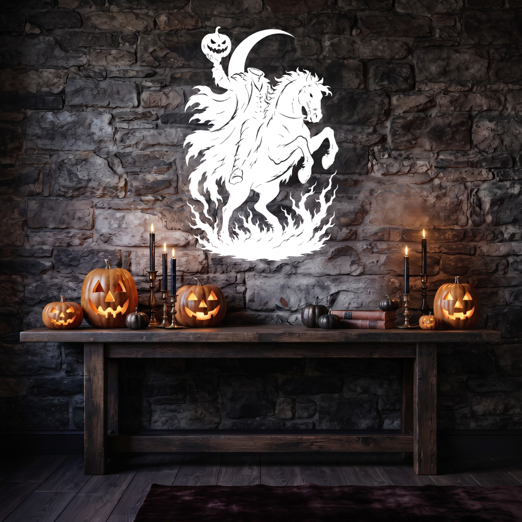 Headless Horseman Metal Wall Art