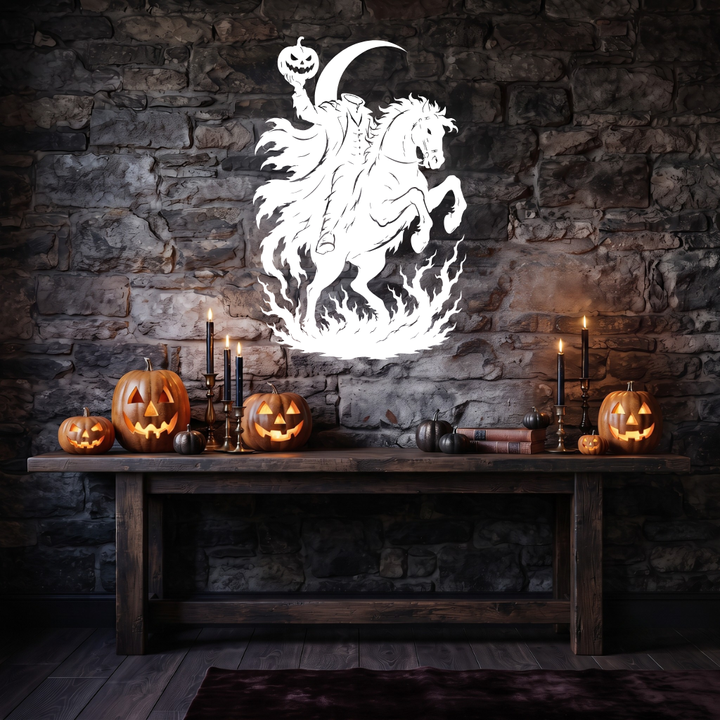 Headless Horseman Metal Wall Art