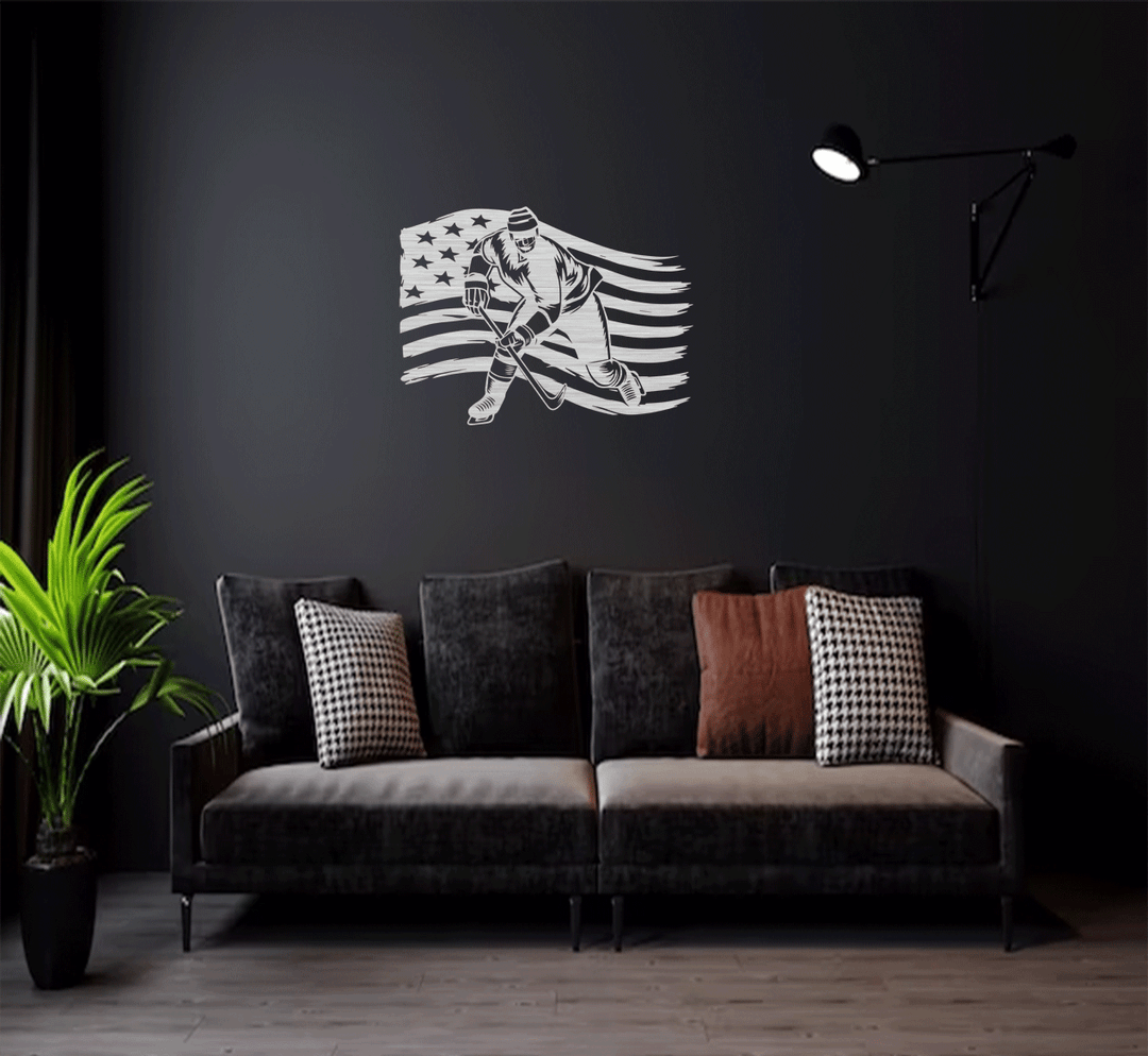 Ice Hockey Metal Wall Art, view 6 by MetalPlex