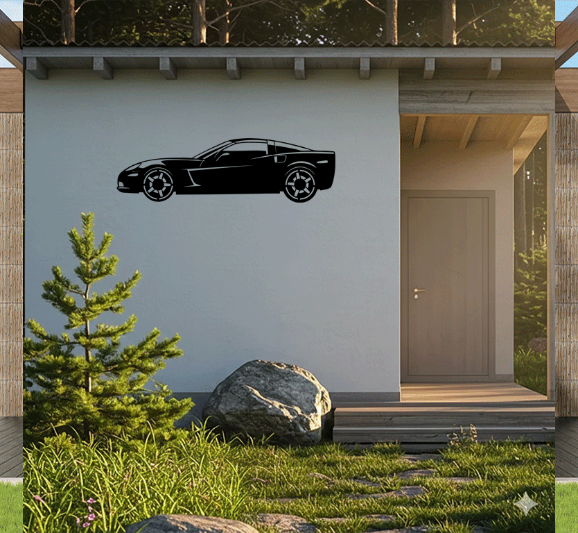 Corvette Metal Wall Art, view 6 by MetalPlex