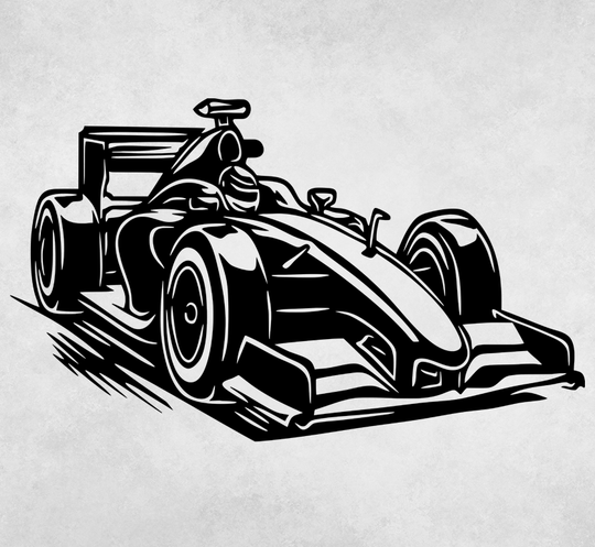 Racing Car - Metal Wall Art