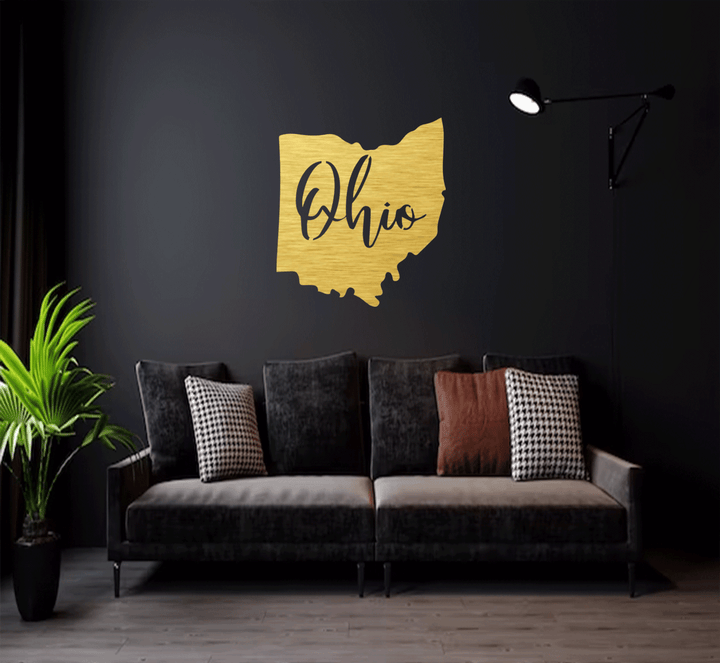 Ohio Metal Wall Art, view 3 by MetalPlex