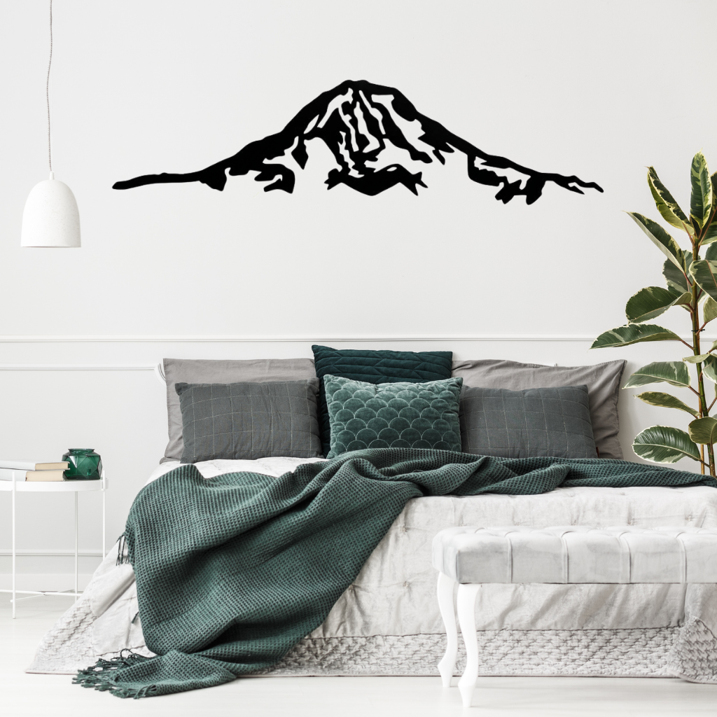 Mount Rainier Alternative Metal Wall Art – Pacific Northwest Mountain Scenic Decor