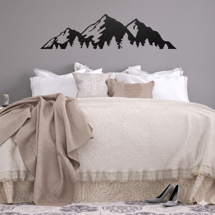 Timberline Mountains Metal Wall Art – Pacific Northwest Scenic Wall Decor