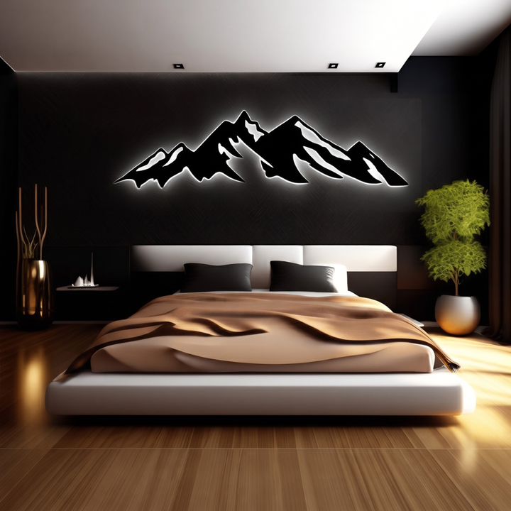 Grand Teton Metal Wall Art – Wyoming Mountain National Park Decor