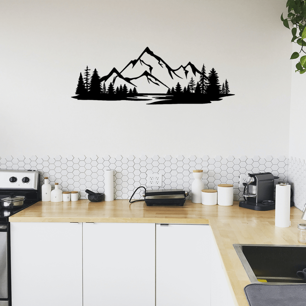 White Mountains Metal Wall Art – New Hampshire Scenic Nature Wall Decor