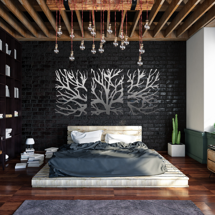 Tree Metal Wall Art – Nature Botanical Home Decor