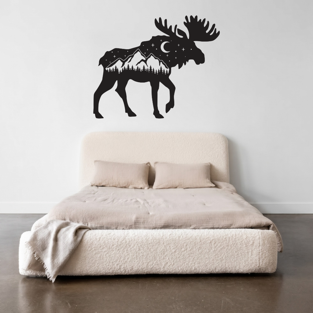 Moose Metal Wall Art – Wildlife Nature Rustic Cabin &amp; Lodge Decor