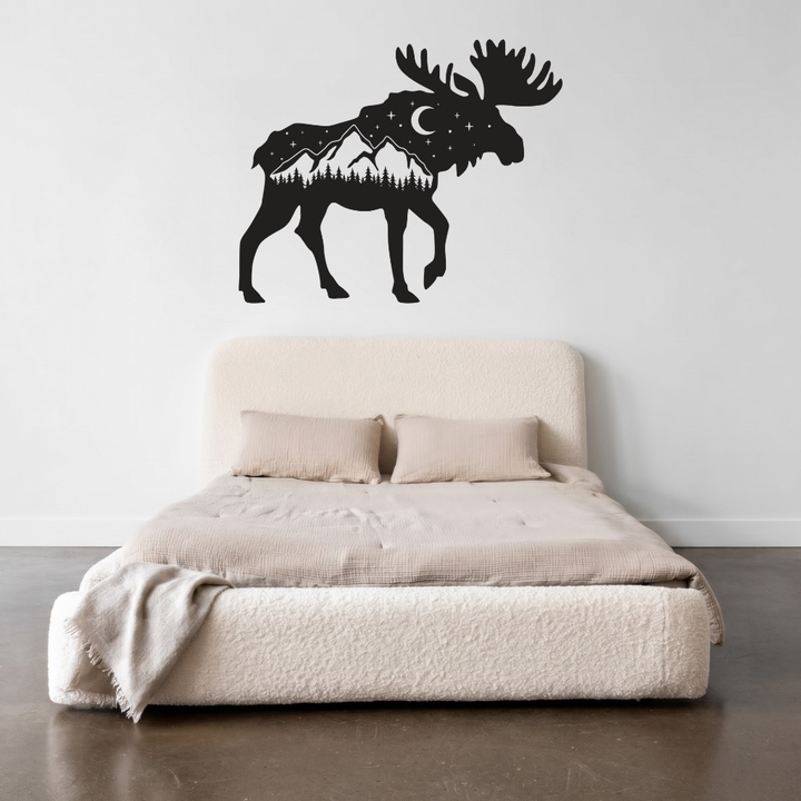 Moose Metal Wall Art – Wildlife Nature Rustic Cabin &amp; Lodge Decor