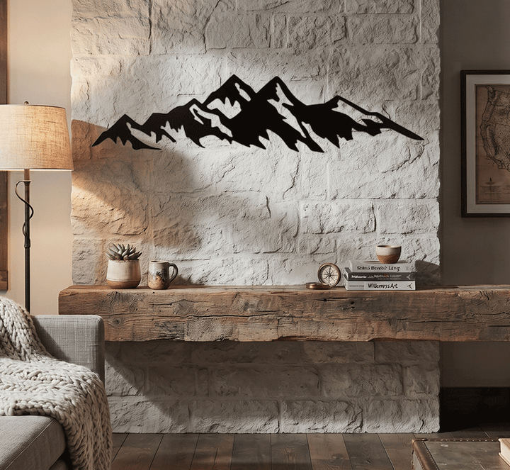 Mountains Metal Wall Art by MetalPlex