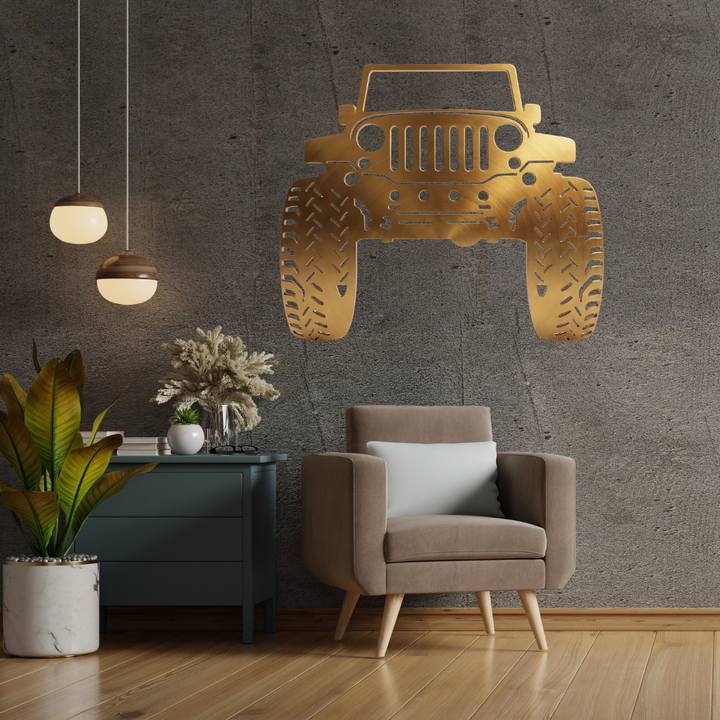 Jeep Metal Wall Art – Off-Road Adventure Garage &amp; Man Cave Decor