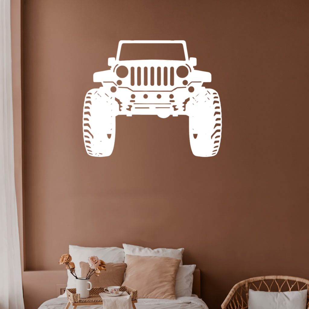Jeep Metal Wall Art – Off-Road Adventure Garage &amp; Man Cave Decor