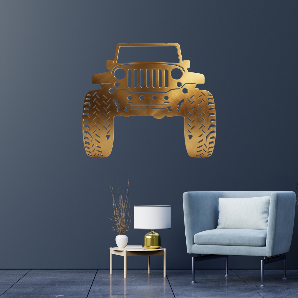 Jeep Metal Wall Art – Off-Road Adventure Garage &amp; Man Cave Decor
