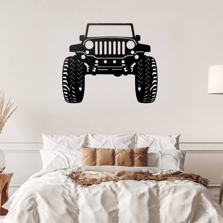 Jeep Metal Wall Art – Off-Road Adventure Garage &amp; Man Cave Decor