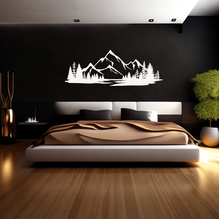 White Mountains Metal Wall Art – New Hampshire Scenic Nature Wall Decor