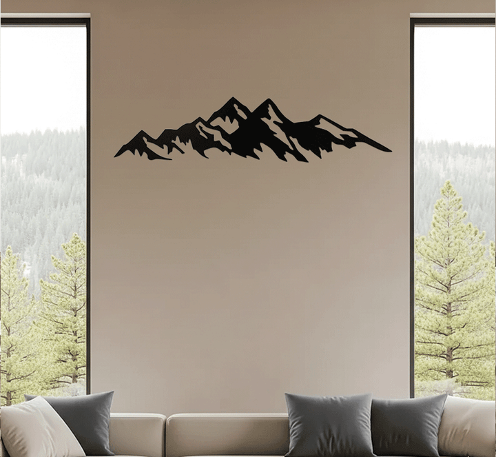 Mountains Metal Wall Art, view 6 by MetalPlex