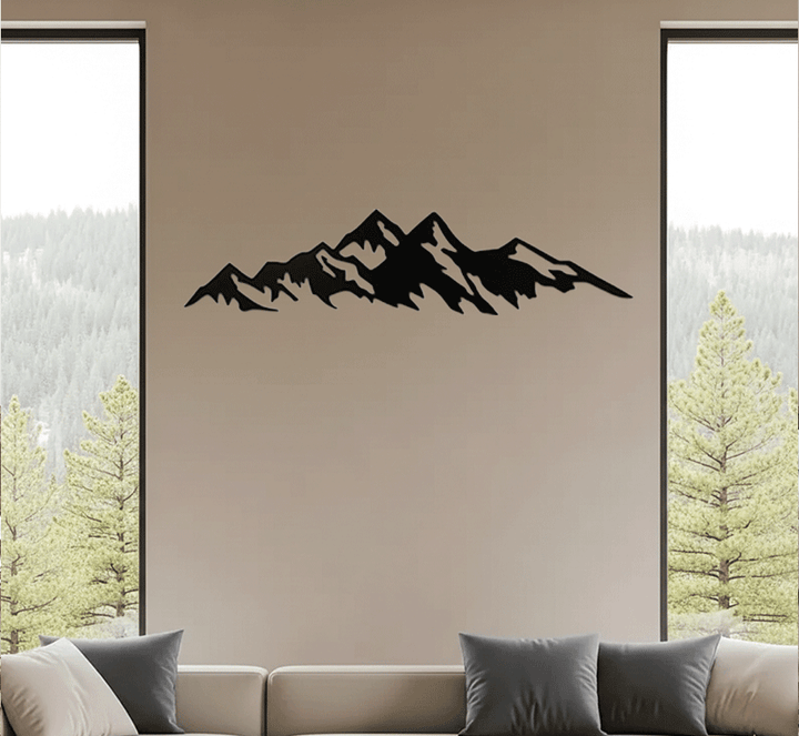 Mountains Metal Wall Art, view 7 by MetalPlex