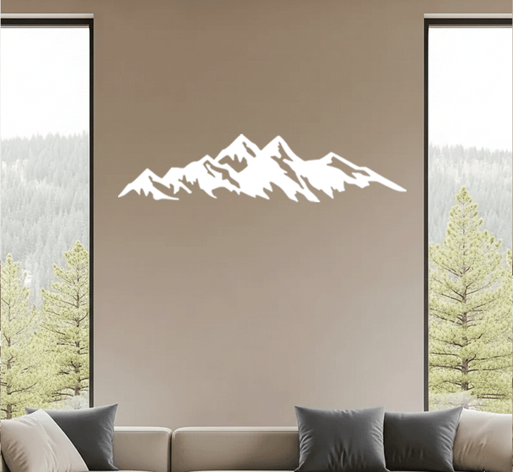 Mountains Metal Wall Art, view 4 by MetalPlex