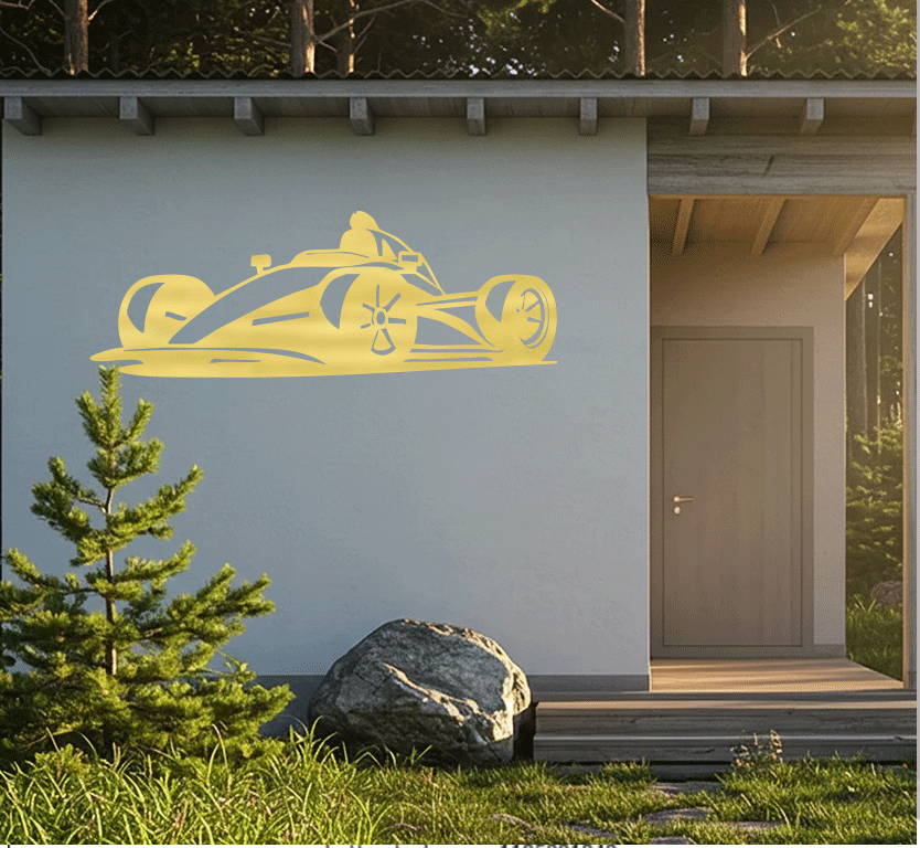 Racing Car Metal Wall Art, view 11 by MetalPlex