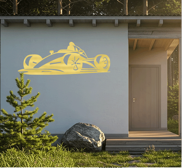 Racing Car Metal Wall Art, view 11 by MetalPlex