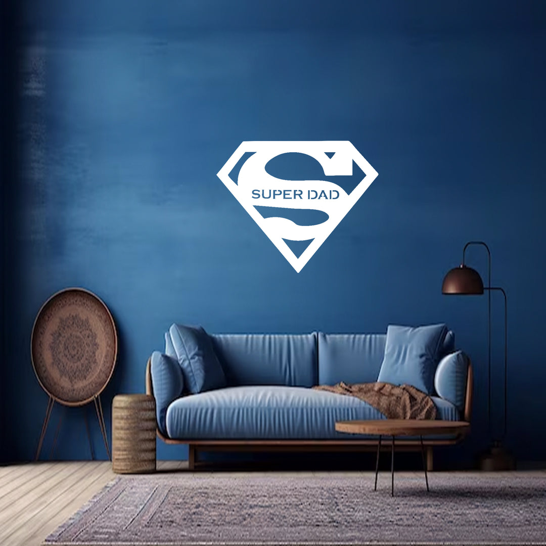 Super Dad Metal Wall Art