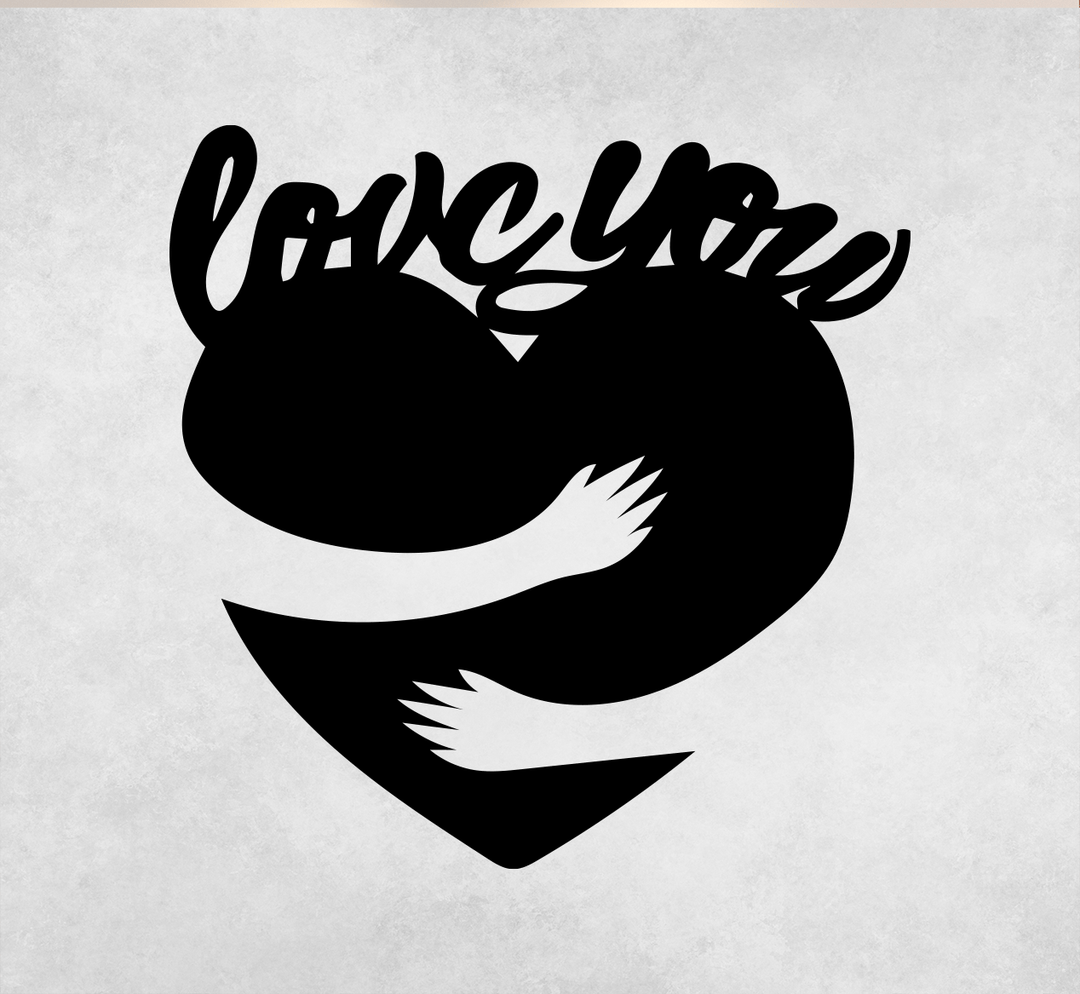 Love You Metal Wall Art by MetalPlex