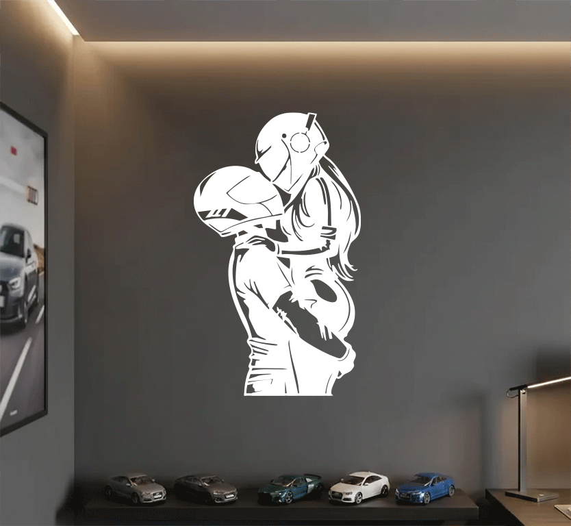 Biker Couple Metal Wall Art, view 3 by MetalPlex