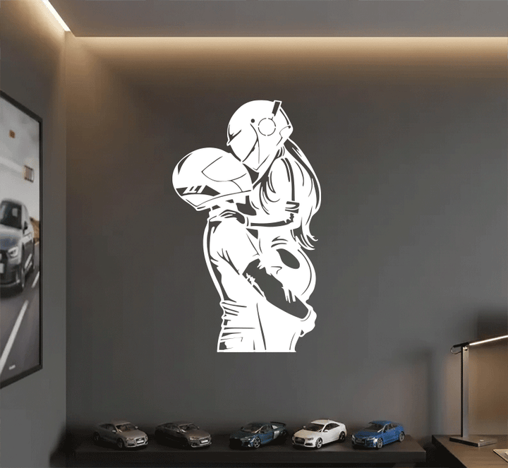 Biker Couple Metal Wall Art, view 3 by MetalPlex