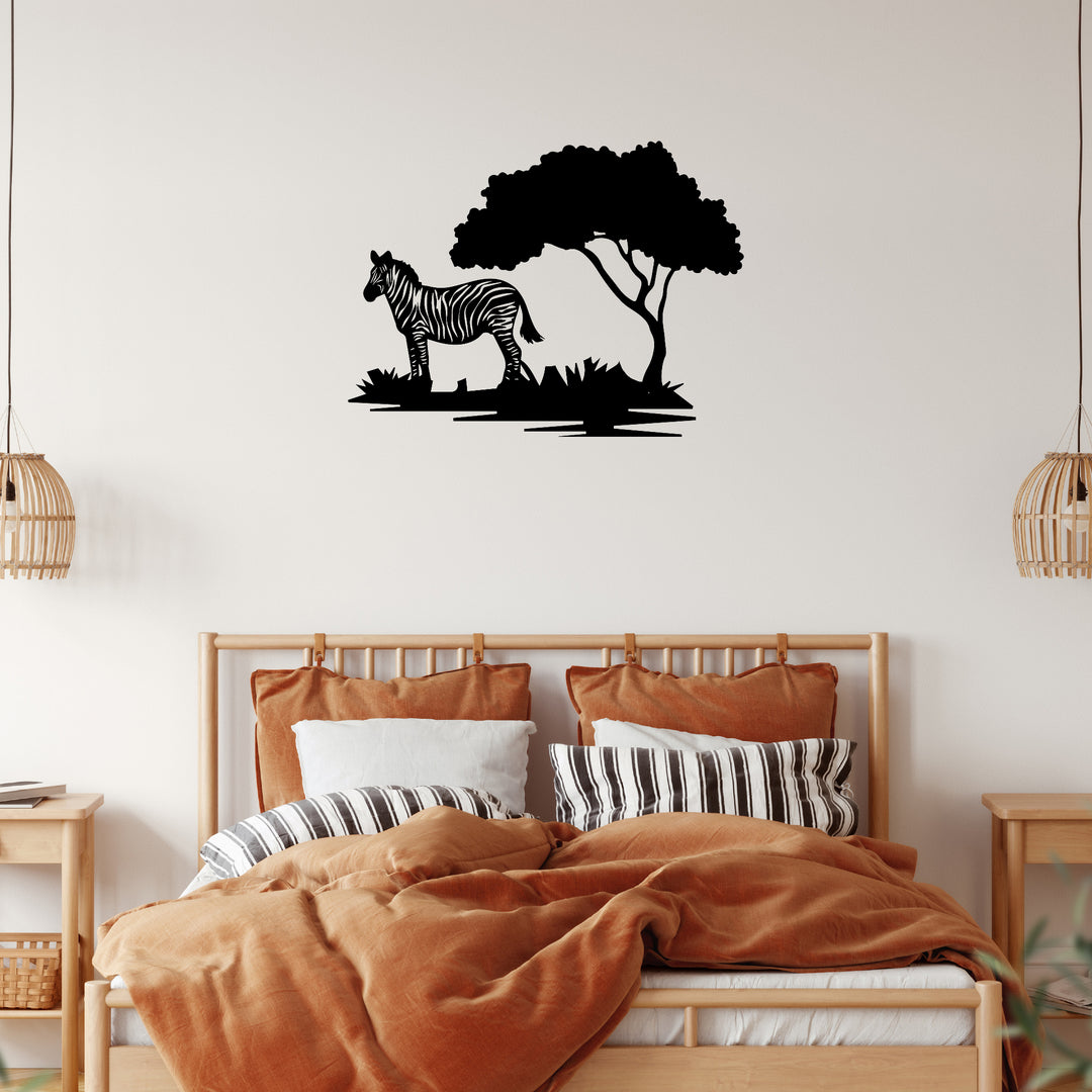 Zebra Tree - Metal Wall Art - MetalPlex