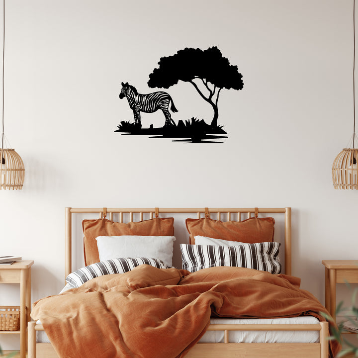 Zebra Tree - Metal Wall Art - MetalPlex