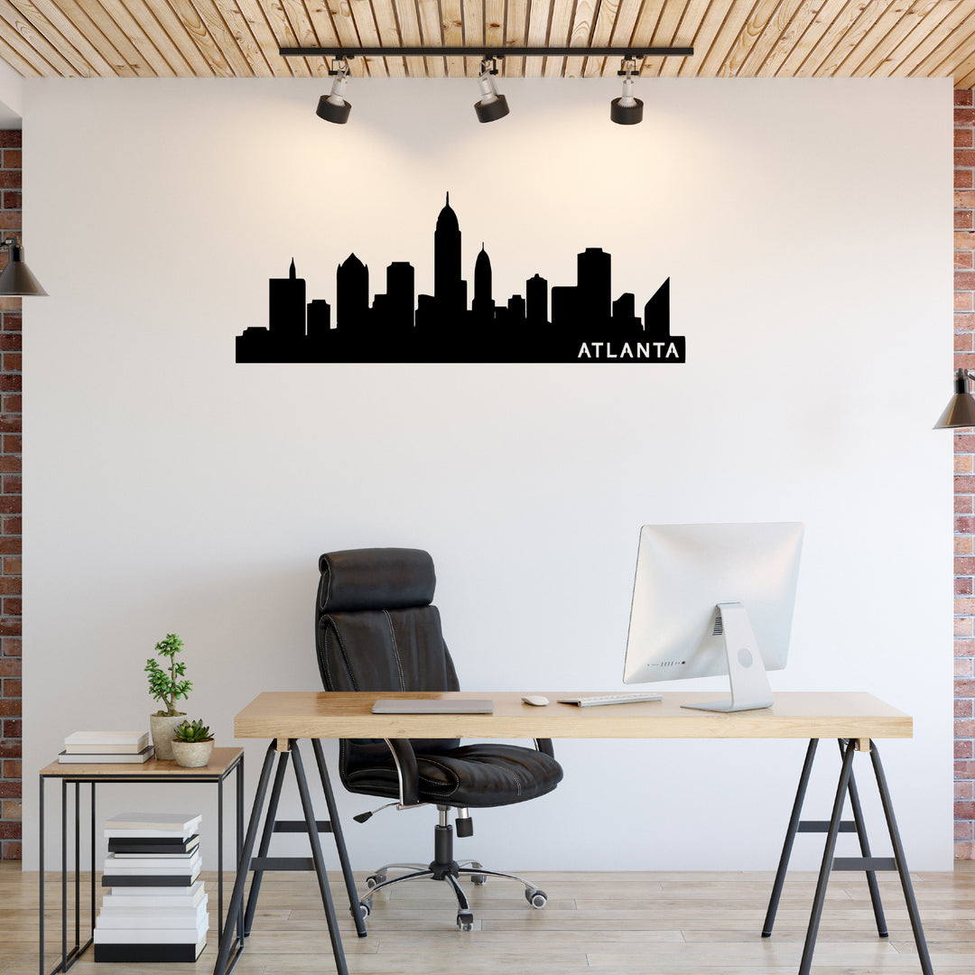 Atlanta Skyline Metal Wall Art, view 2 by MetalPlex