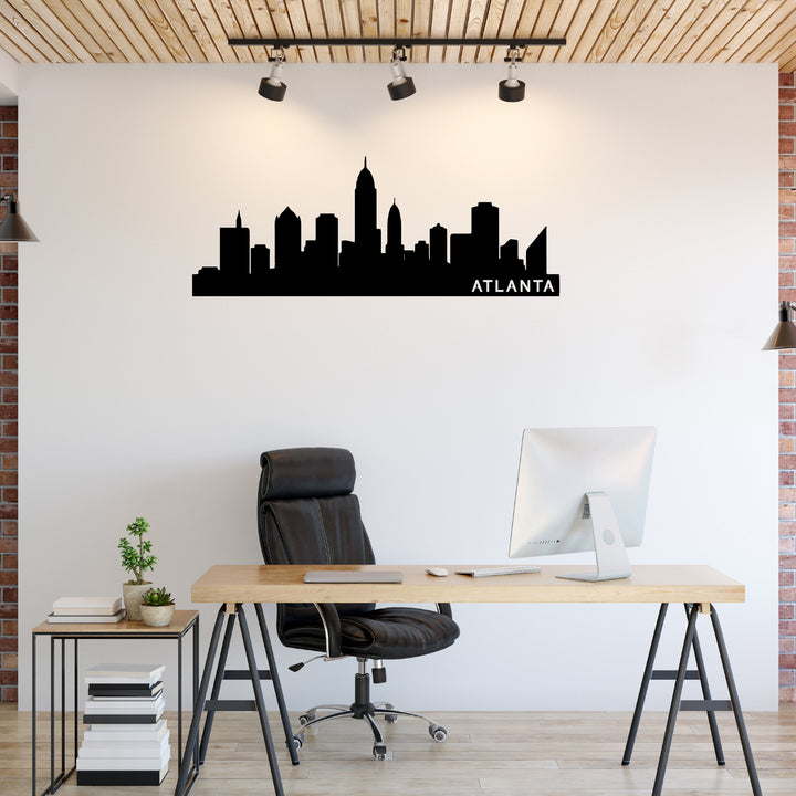 Atlanta Skyline Metal Wall Art, view 2 by MetalPlex