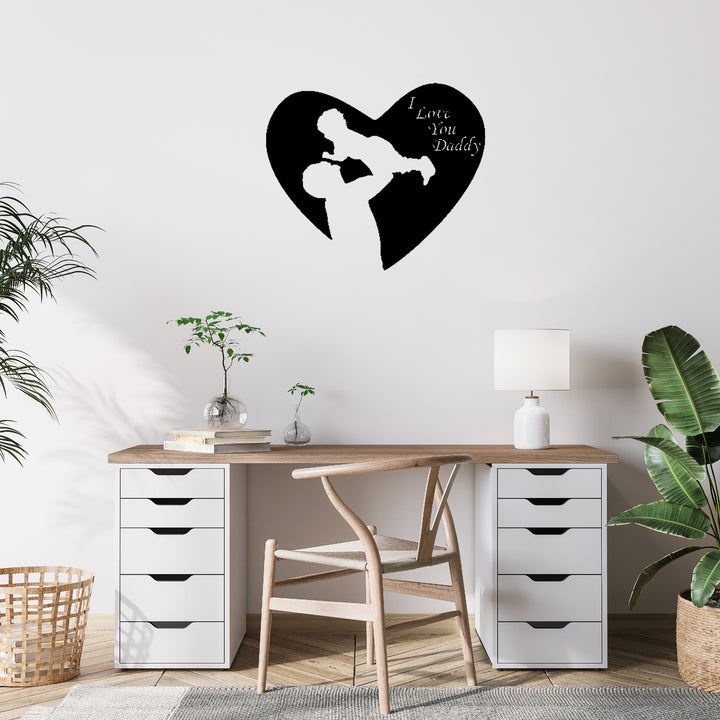 I Love You Dad Metal Wall Art