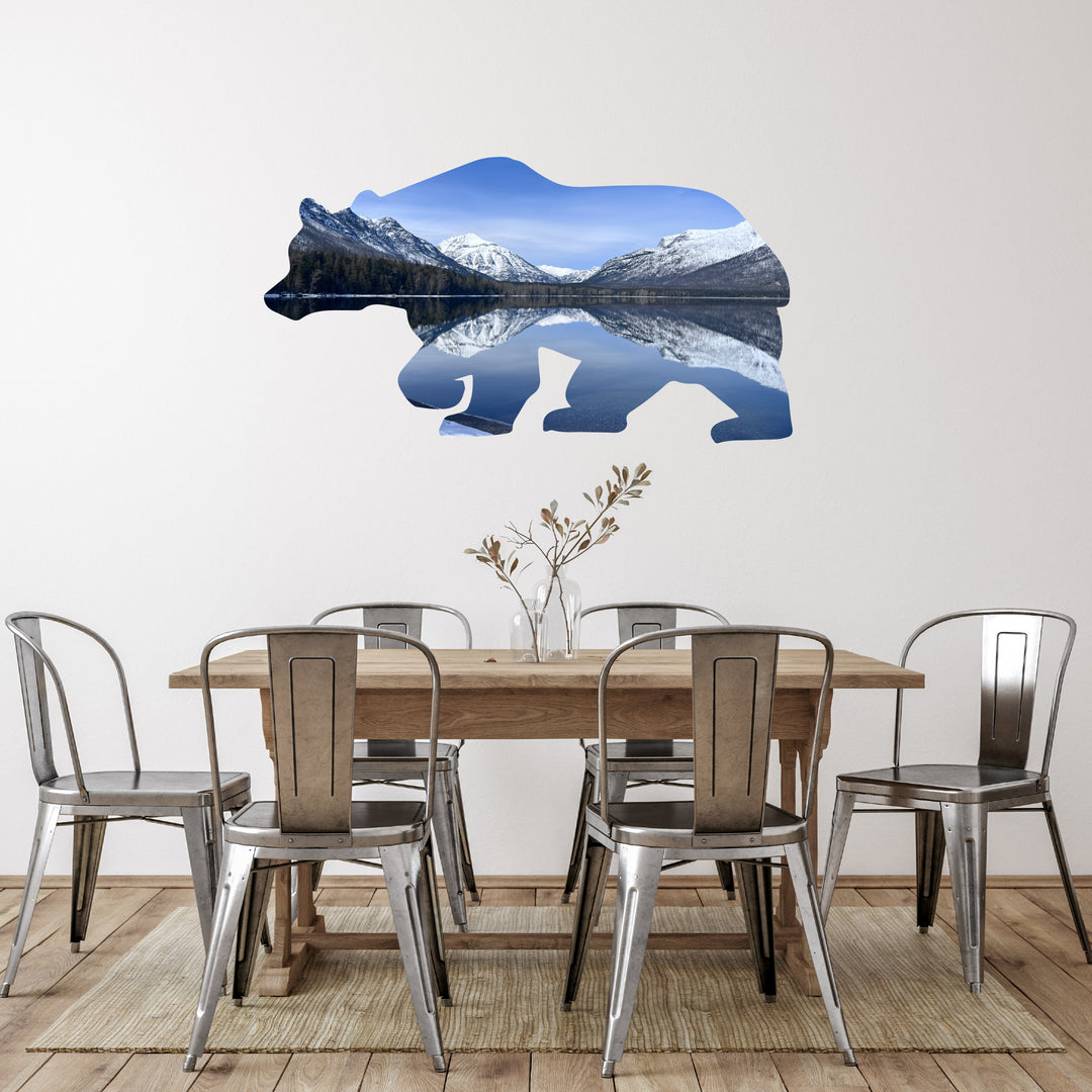 Limited Edition Two Medicine Lake Bear - Metal Wall Art - MetalPlex