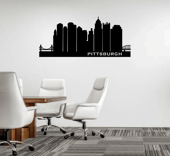 Pittsburgh Skyline - Metal Wall Art - MetalPlex