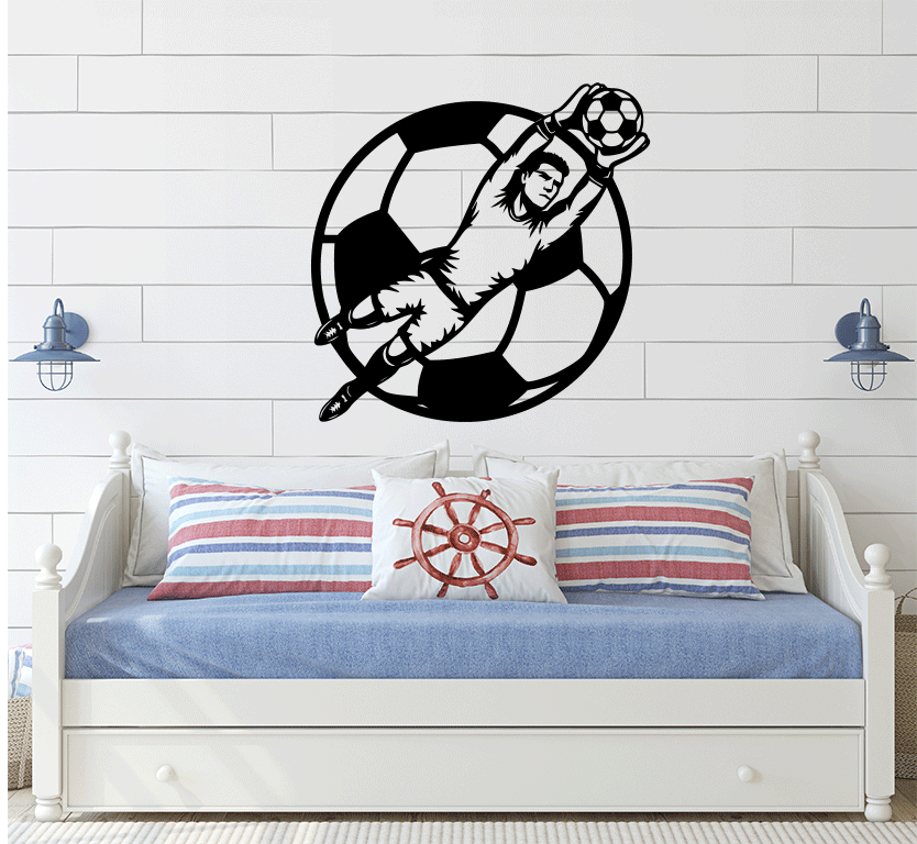 Goalkeepr Save Metal Wall Art